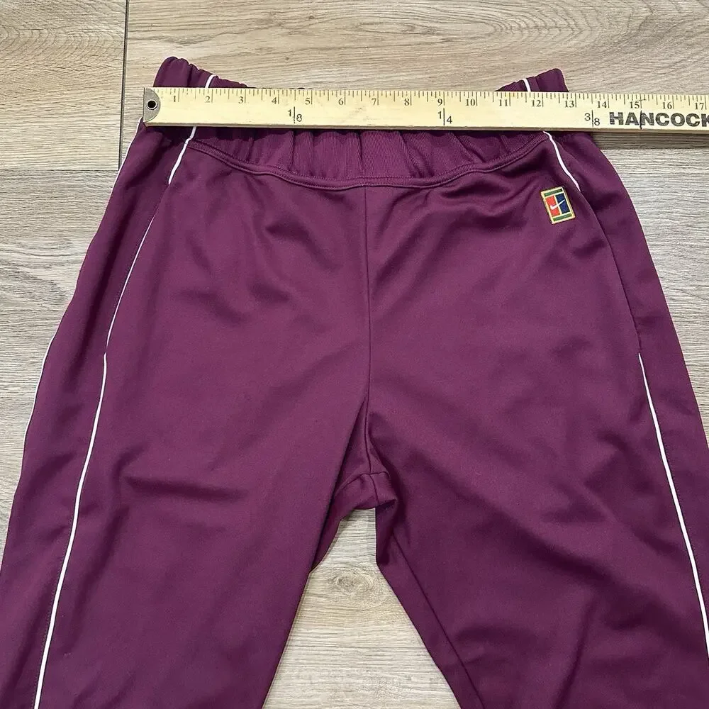Nike Tennis Court Warm Up Pants Joggers Burgundy Women’s Small Training